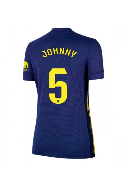 Atletico Madrid Johnny Cardoso #5 Jalkapallovaatteet Naisten Vieraspaita 2025-26 Lyhythihainen Atletico Madrid Johnny Cardoso #5 Jalkapallovaatteet Naisten Vieraspaita 2025-26 Lyhythihainen